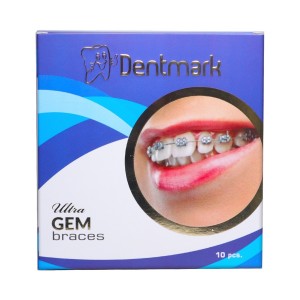 Dentmark Dental Metal Bracket UltraGem series 345 Hook Dentmark