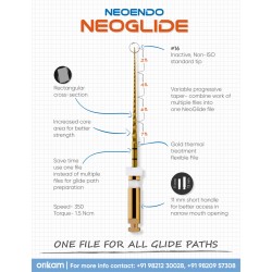 Neoendo Neoglide Files- Variable Taper Rotary Glide Path Files