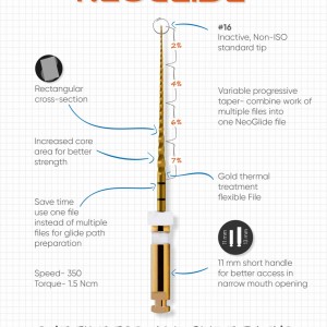 Neoendo Neoglide Files- Variable Taper Rotary Glide Path Files