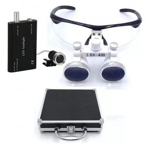 EndokingMagnifying  Dental Loupes With Frame ( LED Headlight Free ) Plastic 