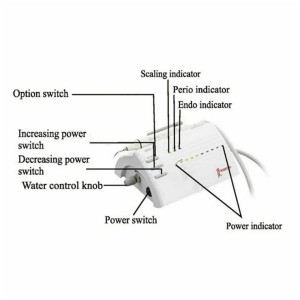 Woodpecker UDS-P Ultrasonic Scaler ( With 5 periodontal Tips and 1 Endodontic Tip)